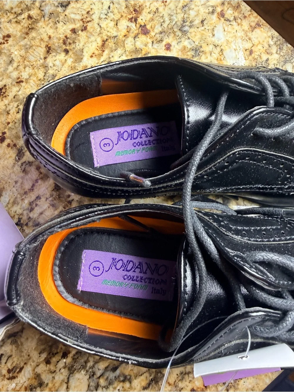 Kids Black Dress Shoes with Memory Foam Insole size 3